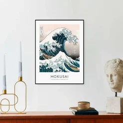 Wandbild 30 x 40 cm Hokusai