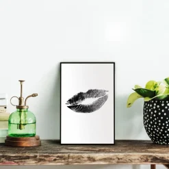 Wandbild 30 x 20 cm Hot Lips