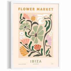 Wandbild 50 x 70 cm Ibiza Flowers