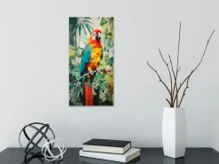 Wandbild 20 x 40 cm Jungle Parrot IV