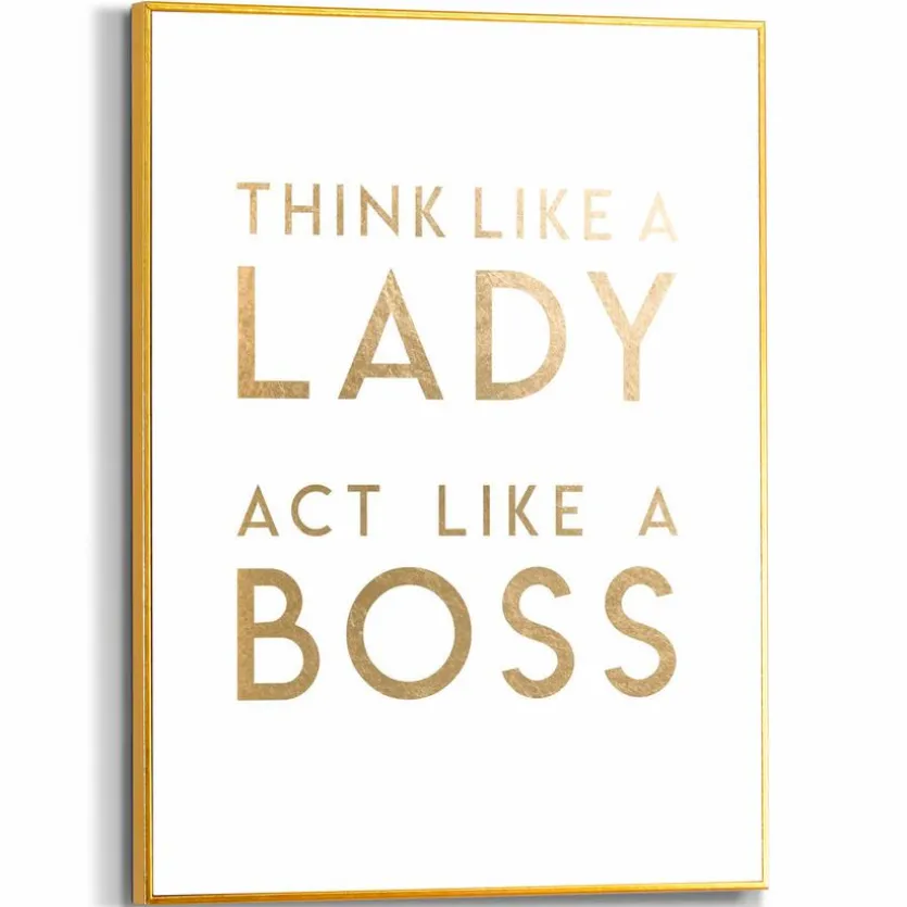 Wandbild 30 x 40 cm Lady Boss