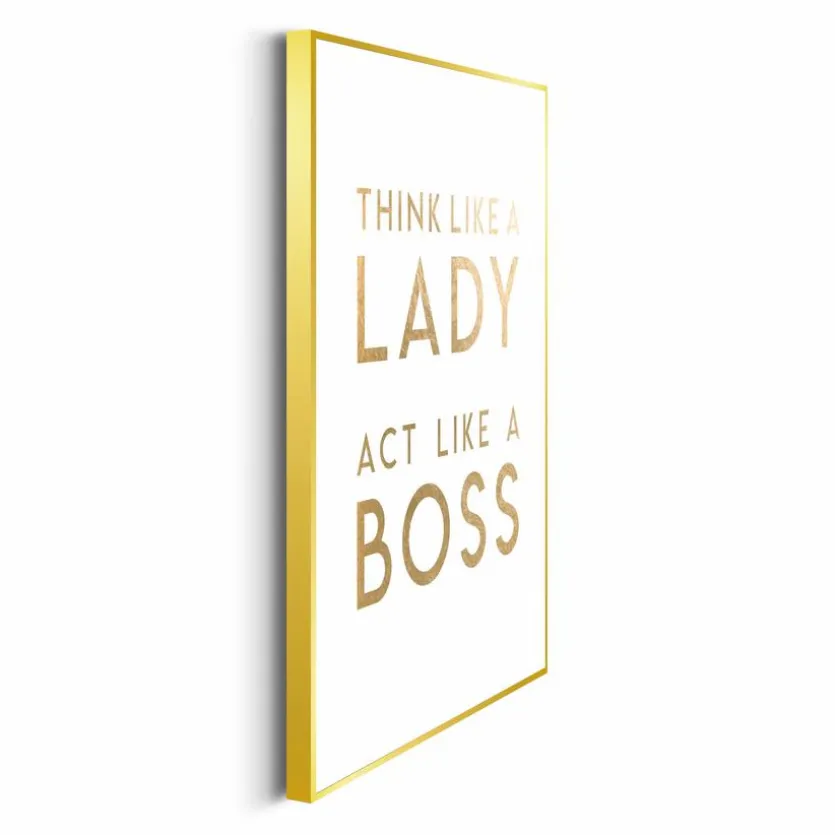 Wandbild 30 x 40 cm Lady Boss