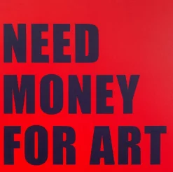 Wandbild 83 x 84 cm Need Money 56789