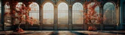 Wandbild 50 x 180 cm Orangerie III