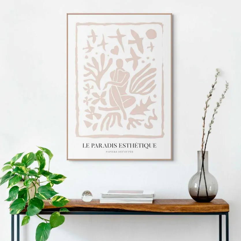 Wandbild 50 x 70 cm Papiers Découpés