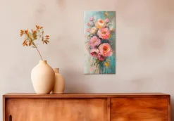 Wandbild 20 x 40 cm Pastel Roses III