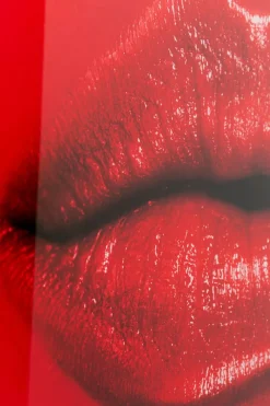 Wandbild 120 x 20 cm Red Lips 57015