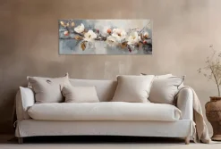 Wandbild 30 x 80 cm Roses On Grey III