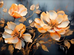 Wandbild 60 x 80 cm Shimmering Flowers II