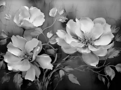 Wandbild 60 x 80 cm Shimmering Flowers II