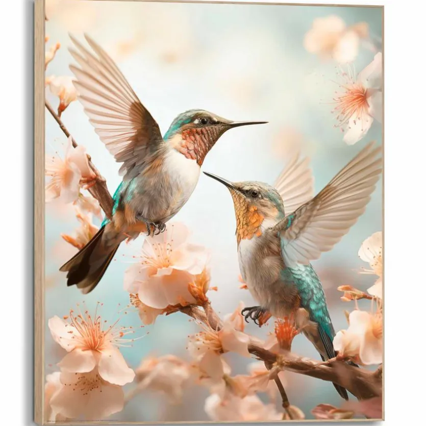 Wandbild 50 x 40 cm Spring Birds