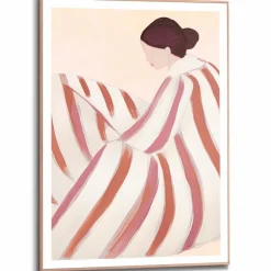 Wandbild 50 x 70 cm Striped Figure