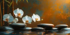 Wandbild 20 x 40 cm Warm Zen VII