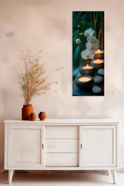 Wandbild 30 x 80 cm Warm Zen VIII