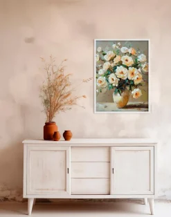 Wandbild 60 x 80 cm White Bouquet