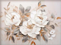 Wandbild 60 x 80 cm White Flowers II