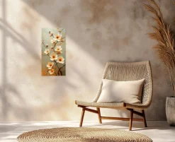 Wandbild 20 x 40 cm White Flowers II
