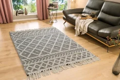 Webteppich Tassels 140 x 190 cm
