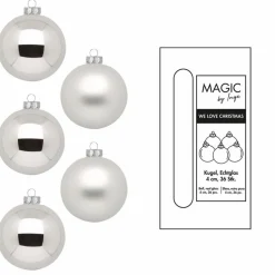 Weihnachtskugel Silver 36tlg.