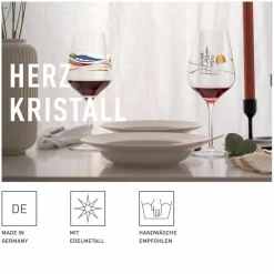 Weißweinglas Herzkristall 380 ml