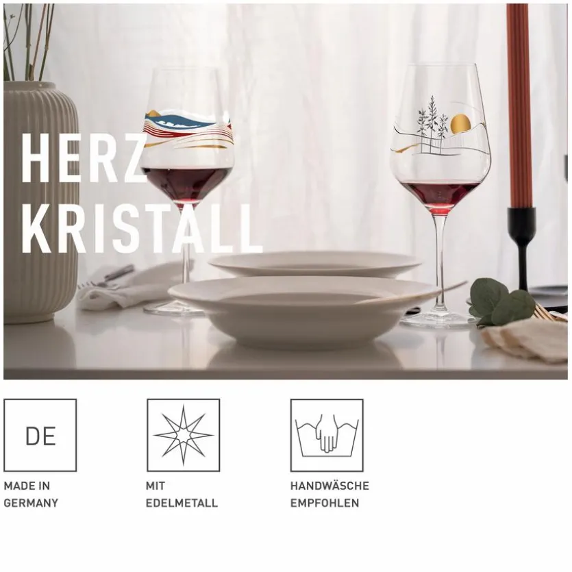 Weißweinglas Herzkristall 380 ml