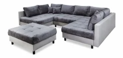 Wohnlandschaft mit Hocker Antonia